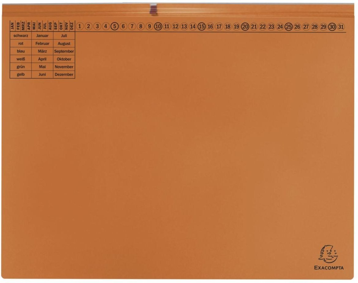 Exacompta Exaflex Premium Hängehefter kaufmännische Heftung DIN A4 orange
