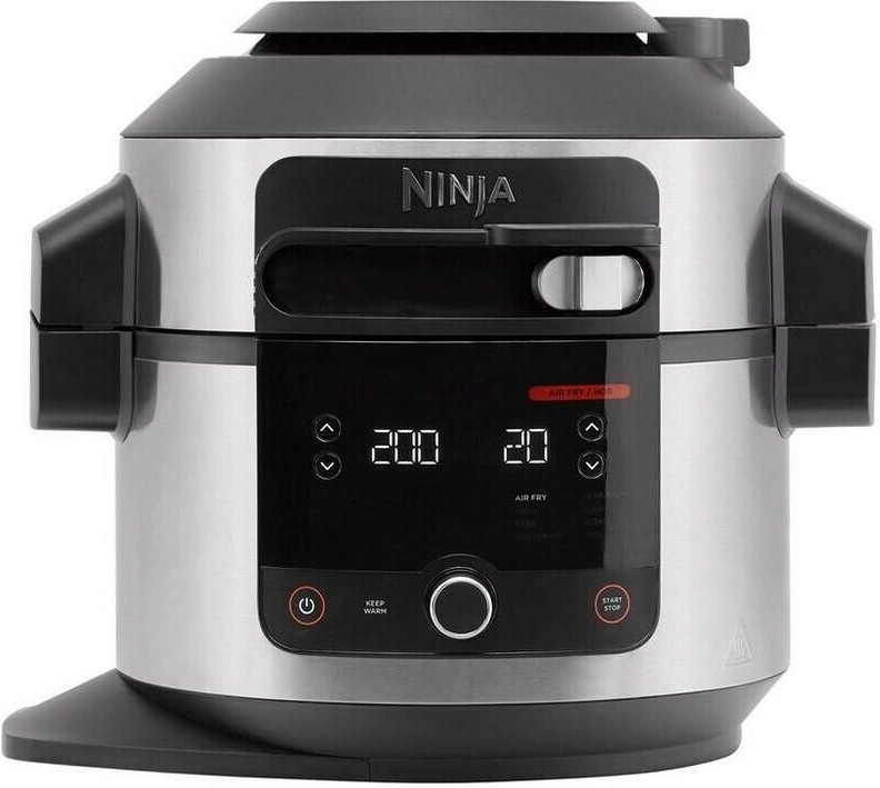 Ninja Foodi 11-in-1 SmartLid Multikocher OL550EU, silber/schwarz