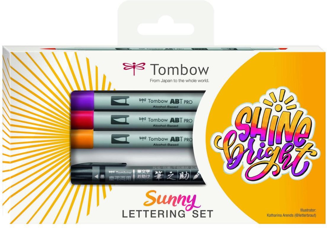 Tombow Schreibset Sunny Lettering farbsortiert
