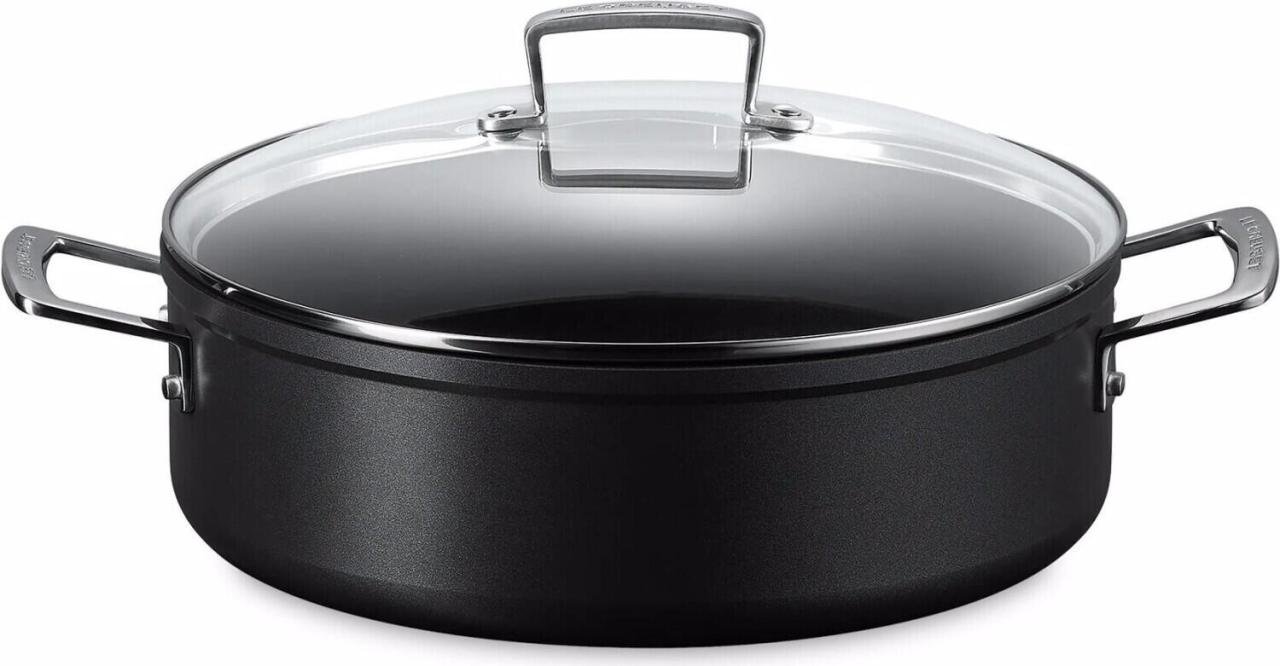 Le Creuset Schmorpfanne 28 cm, schwarz