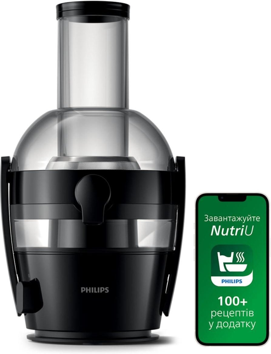 Philips Viva Collection HR1855/70 Entsafter - Nachtschwarz