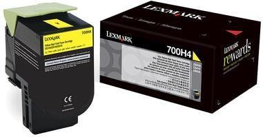 Lexmark Original Toner Standard Variante - CX410 gelb 3.000 Seiten (80C0H40)