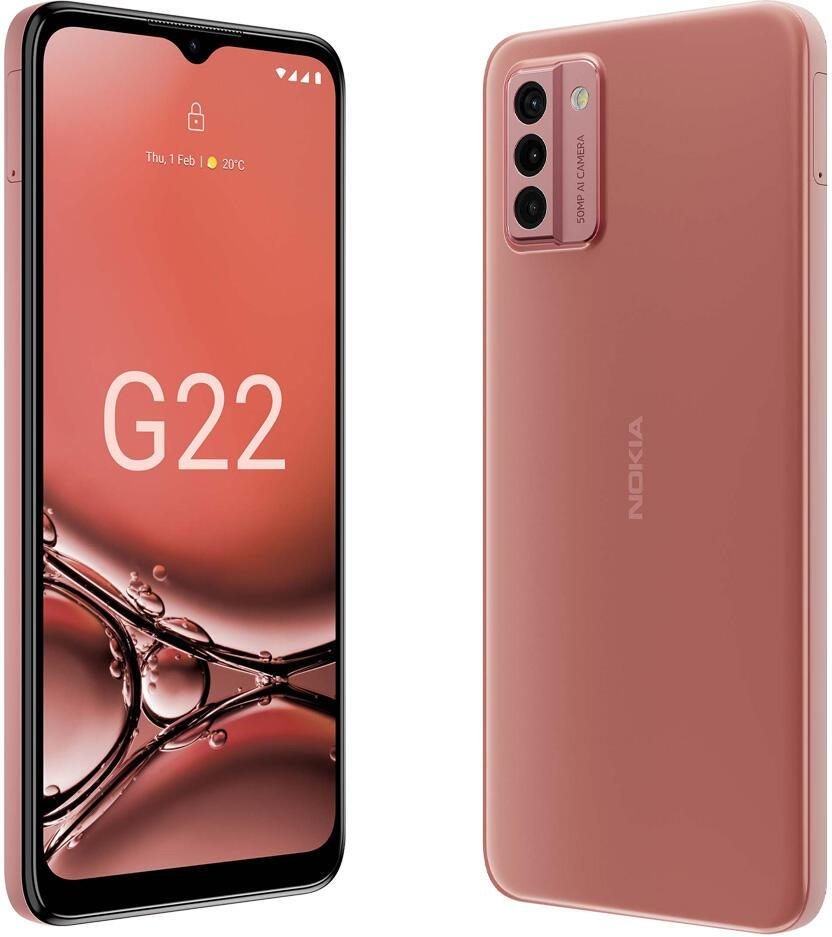 NOKIA G22 Dual-SIM-Smartphone pfirsich 64 GB