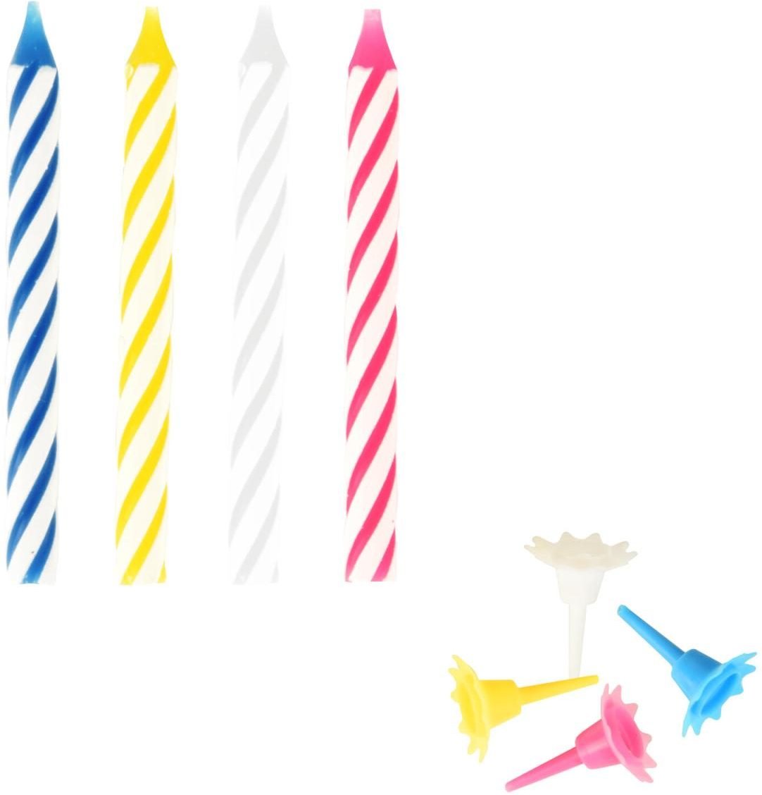 PAPSTAR Geburtstagskerzen 6 cm mehrfarbig