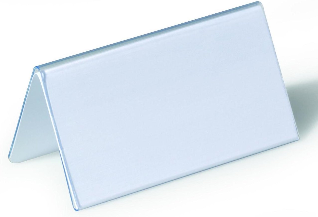 Thumbnail - DURABLE Tischnamensschilder transparent 10 cm x 5.2 cm
