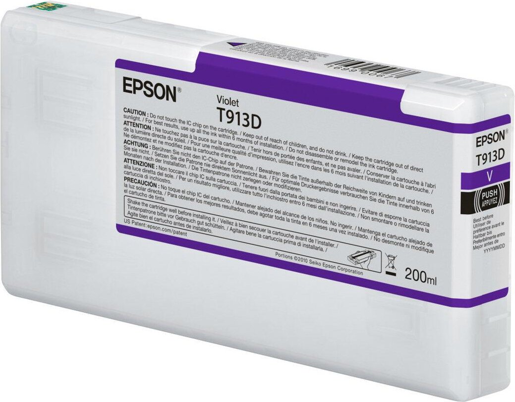 EPSON T913D Violet Ink Cartridge (200ml)