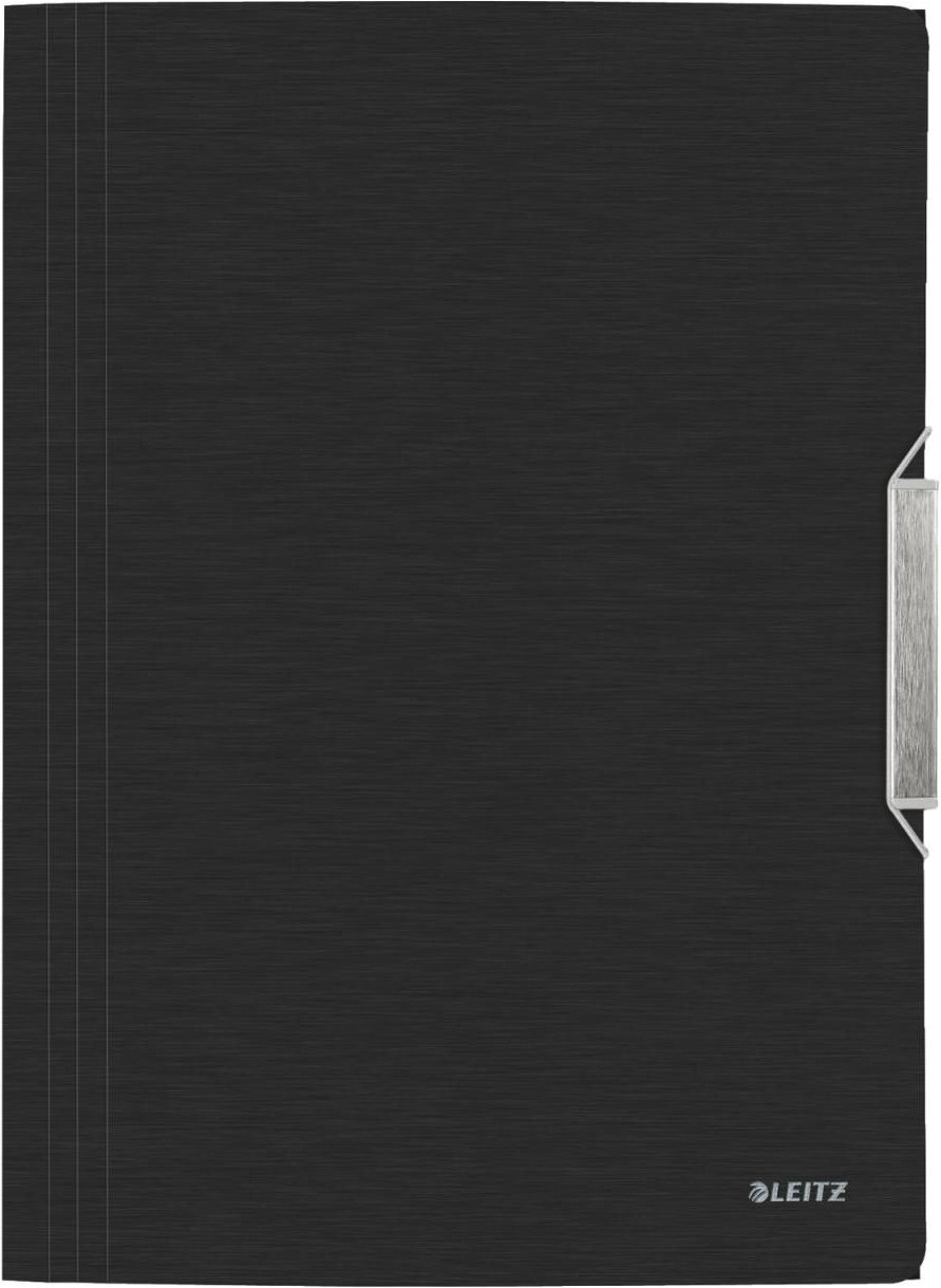 LEITZ Eckspanner Eckspannermappe schwarz DIN A4 satin schwarz