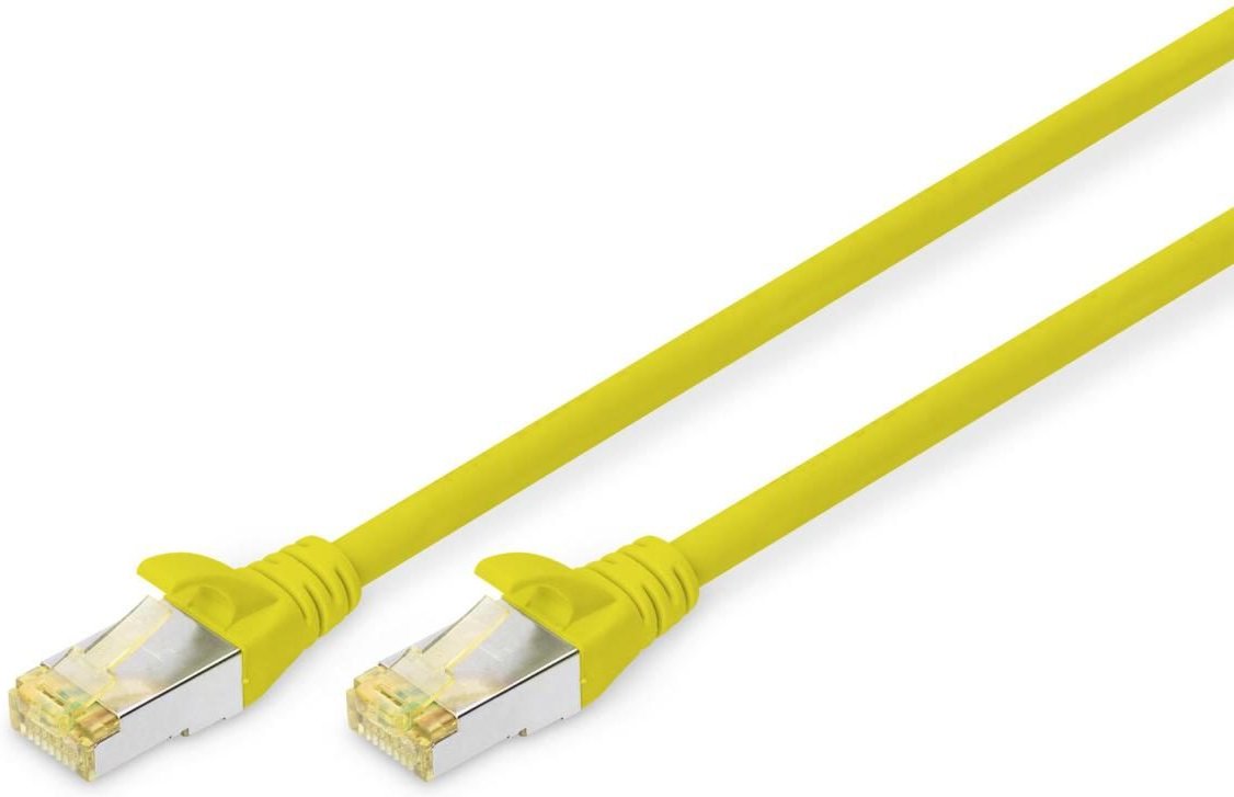 DIGITUS Patch-Kabel RJ-45 (M) zu RJ-45 (M) 2m Kupfer S/FTP Cat 6a gelb (DK-1644-A-020/Y)