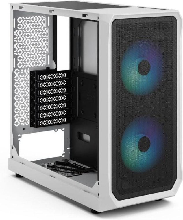 Thumbnail - Fractal Design Focus 2 - RGB White TG Clear Tint