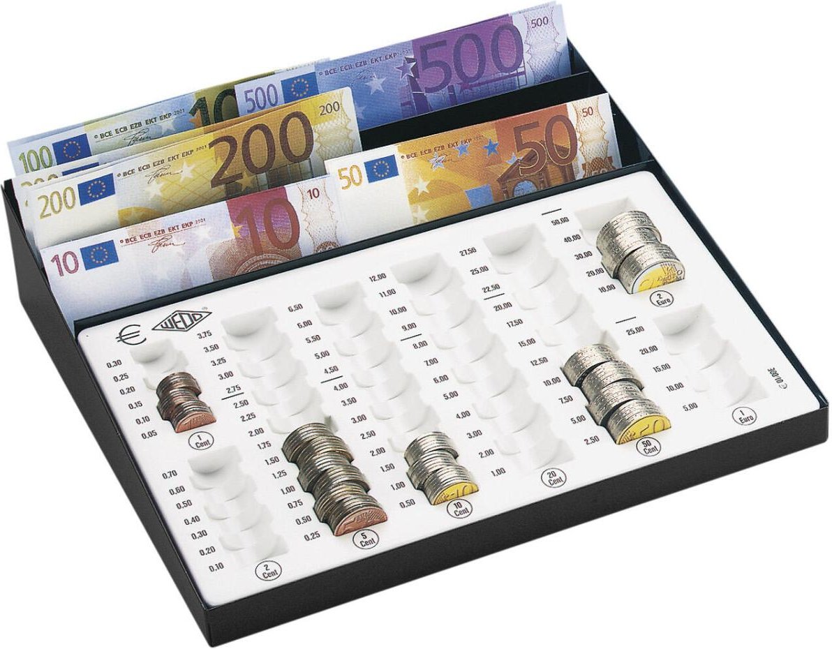 WEDO Zählbrett schwarz 27,0 x 25,5 x 6,5 cm