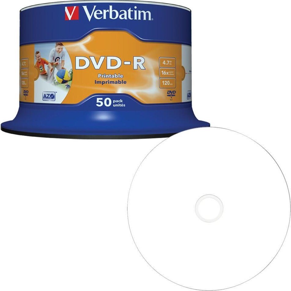 Verbatim DVD-R 4,7GB 50er bedr Spindel