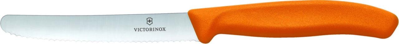VICTORINOX Gemüsemesser Swiss Classic silber, orange