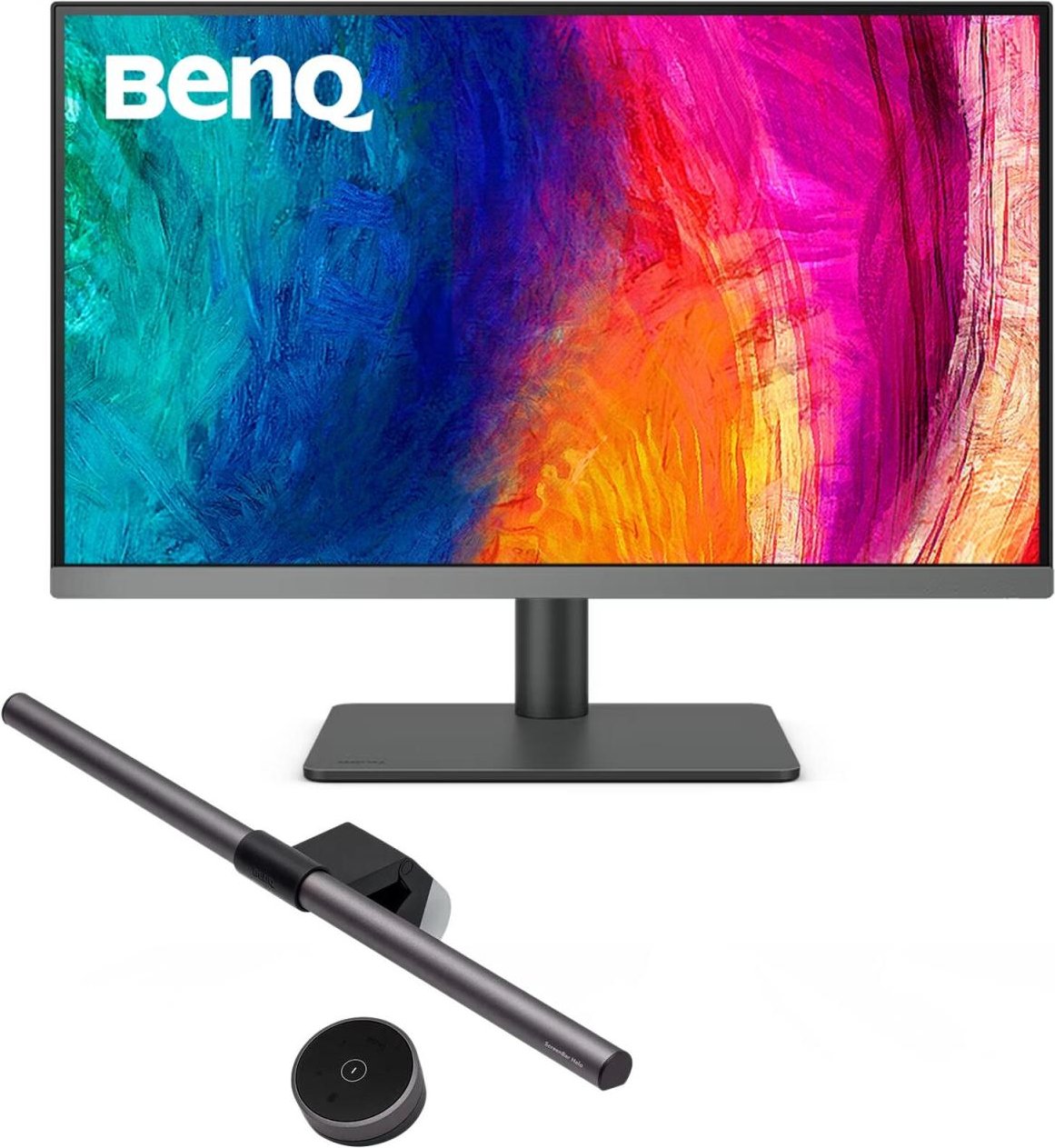 BenQ DesignVue PD2706U Designer-Monitor 68,58 cm (27") + BenQ Screenbar Halo - LED-Monitorlampe schwarz