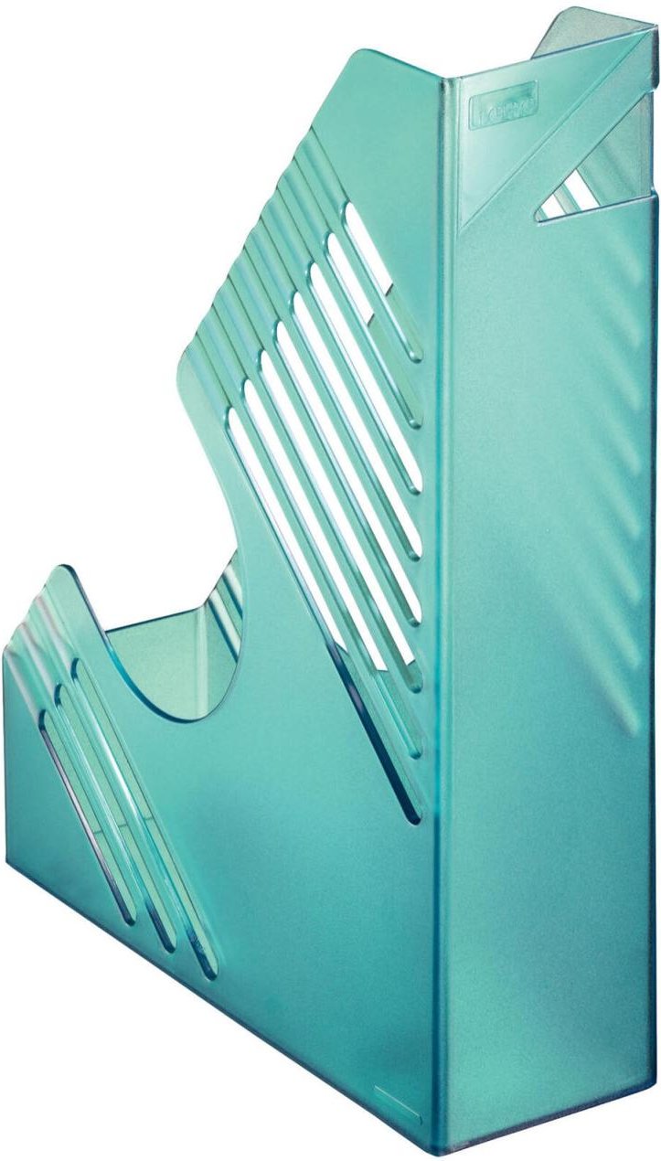 Thumbnail - bene Stehsammler Polystyrol blau-transparent , DIN A4