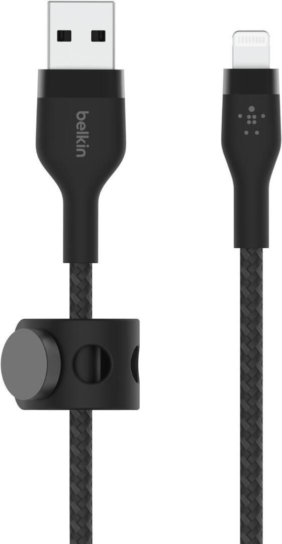 Belkin BoostCharge Pro Flex USB-A Kabel mit Lightning Connector (1m, Schwarz)