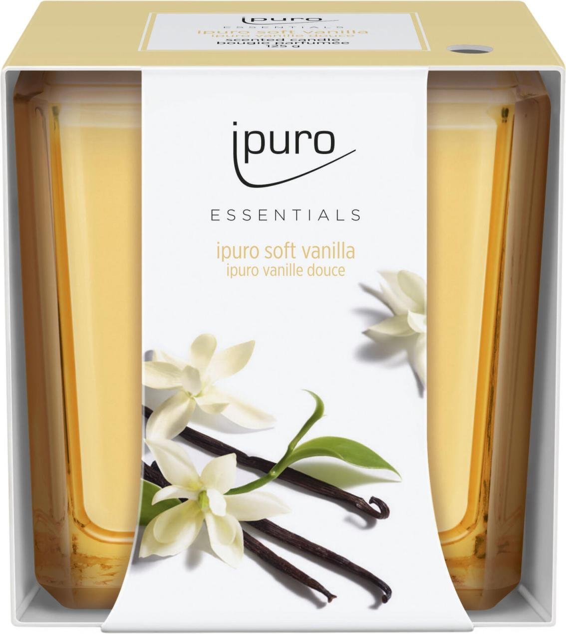 ipuro Soft Vanilla Duftkerze 6.5 cm gelb