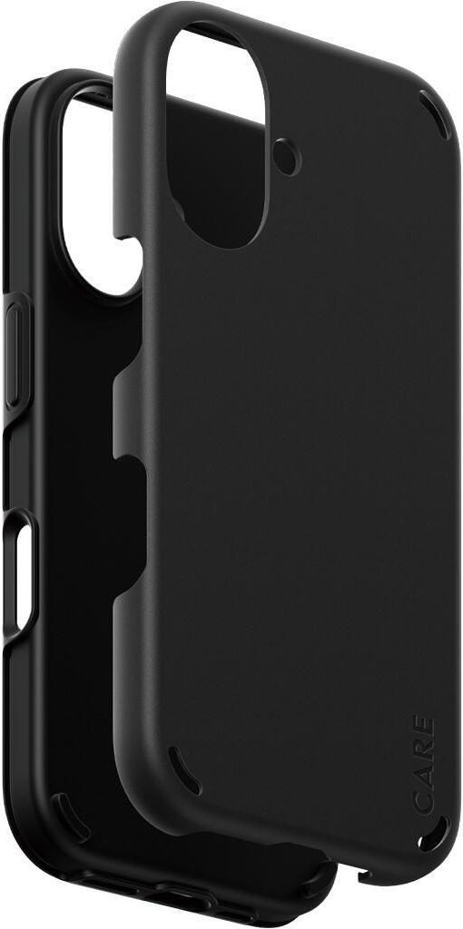 CARE by PanzerGlass® Feature Case Double Defense Schwarz für iPhone 16