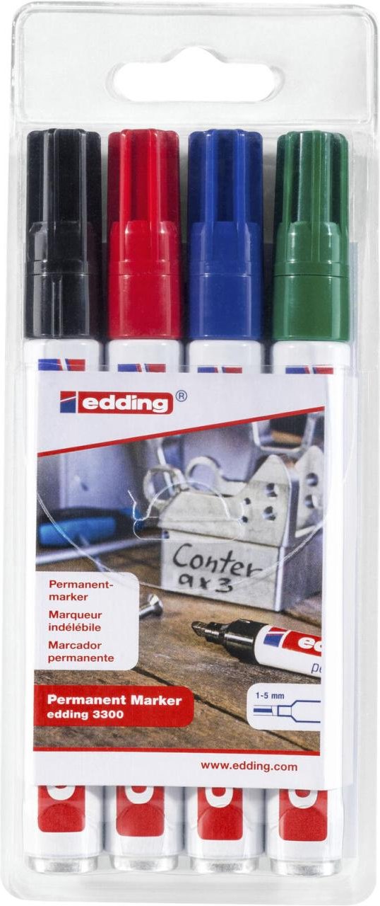 Thumbnail - edding Permanentmarker 1.0 - 5.0 mm Mehrfarbig