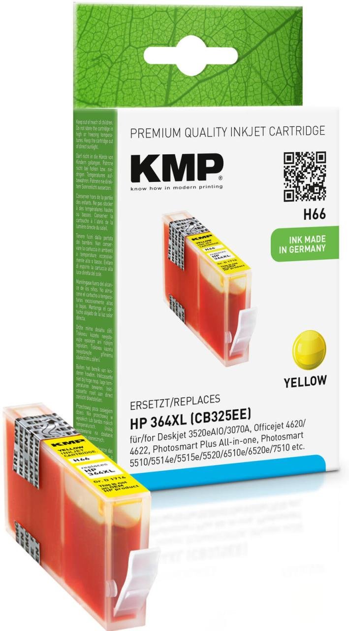 KMP Druckerpatrone H66 gelb kompatibel zu HP 364XL (CB325EE)