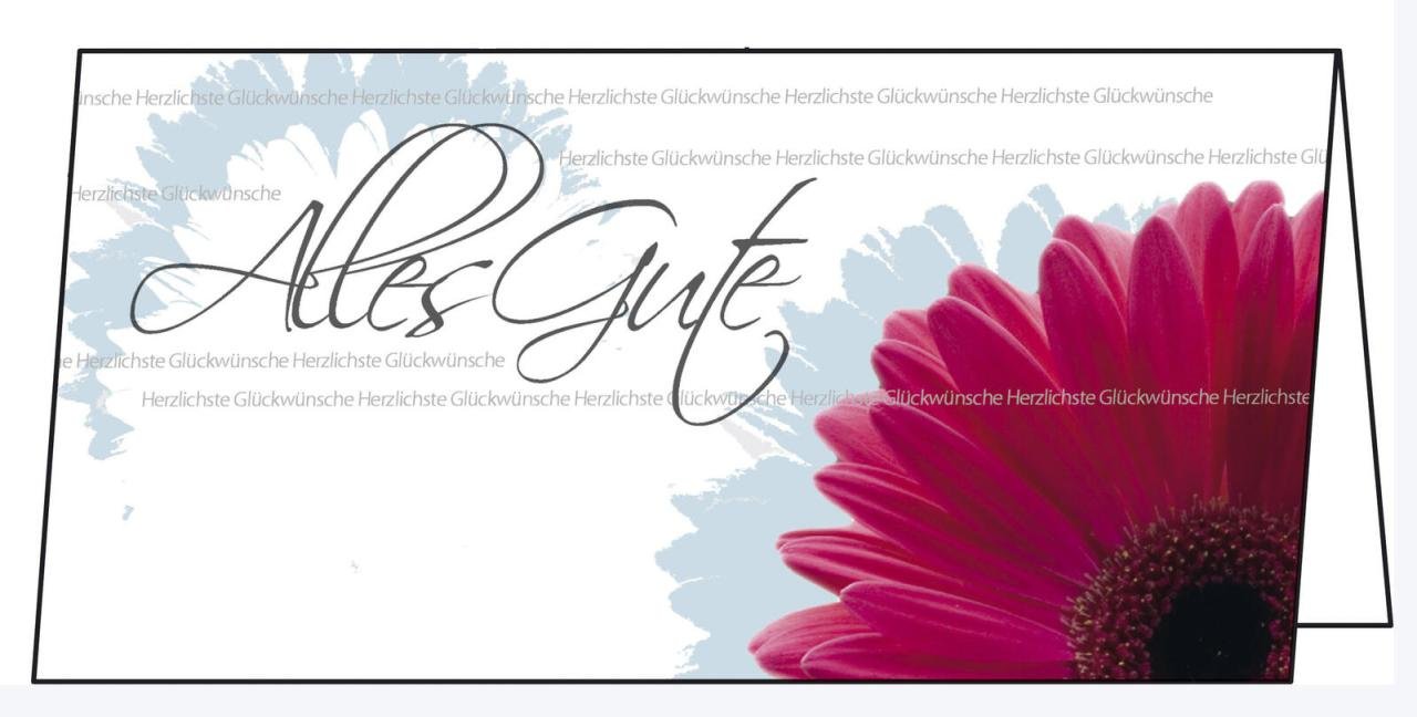 SIGEL Glückwunschkarten Alles Gute DIN lang