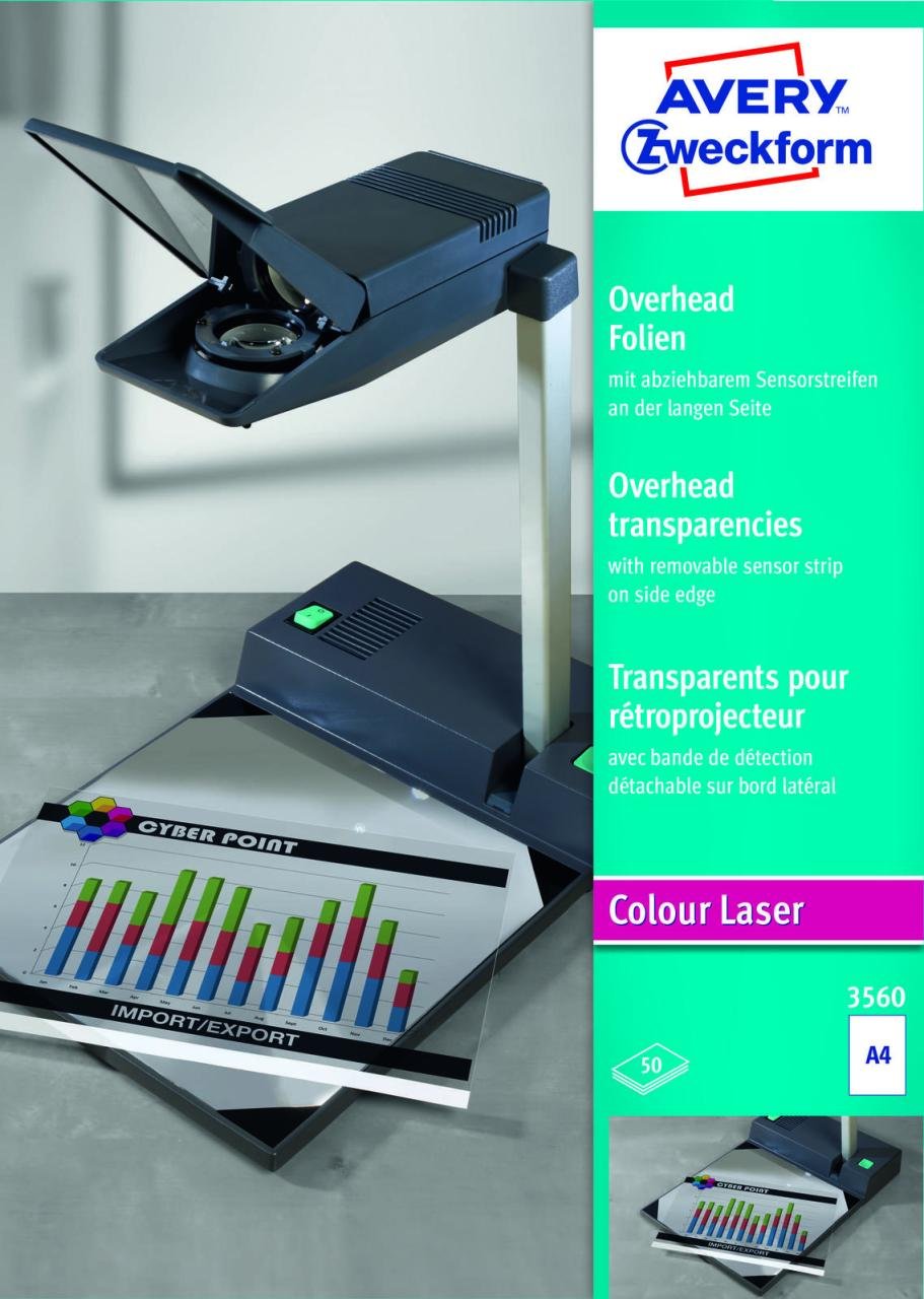 AVERY Zweckform Laserfolien 3560 transparent