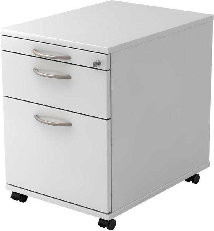 HAMMERBACHER Rollcontainer VAC20/W/W/BM weiß