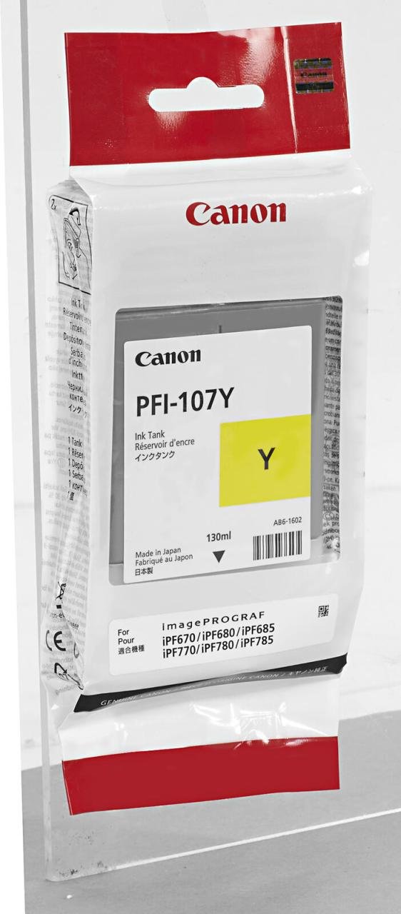 Canon Original PFI-107Y Druckerpatrone - gelb (6708B001AA)