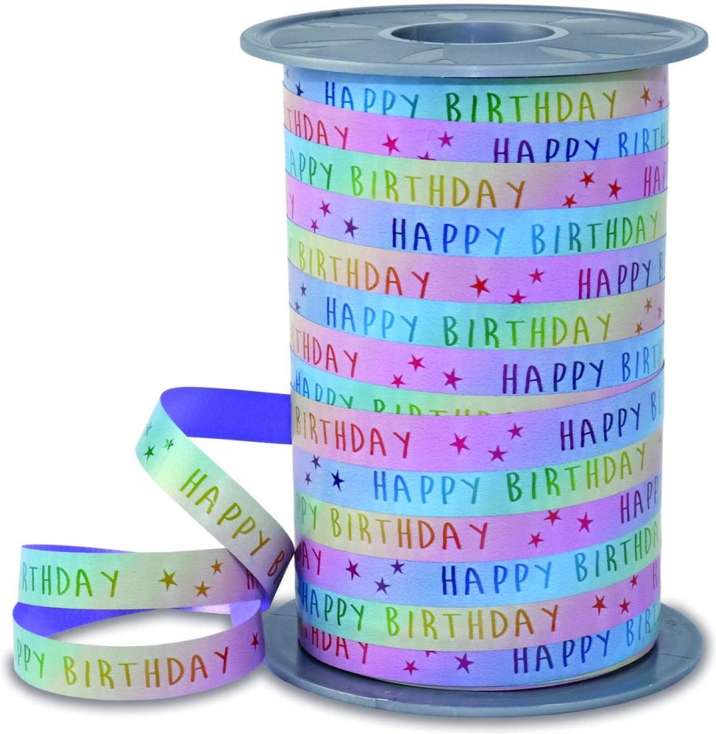 PRÄSENT Geschenkbänder 10 mm x 200 m Regenbogen