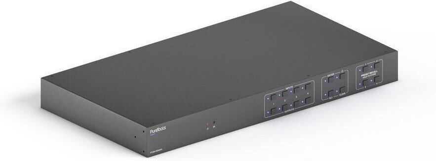 PureTools - HDMI 2.0 Matrix 4x4, 4K (60Hz 4:4:4) + Audio Matrix