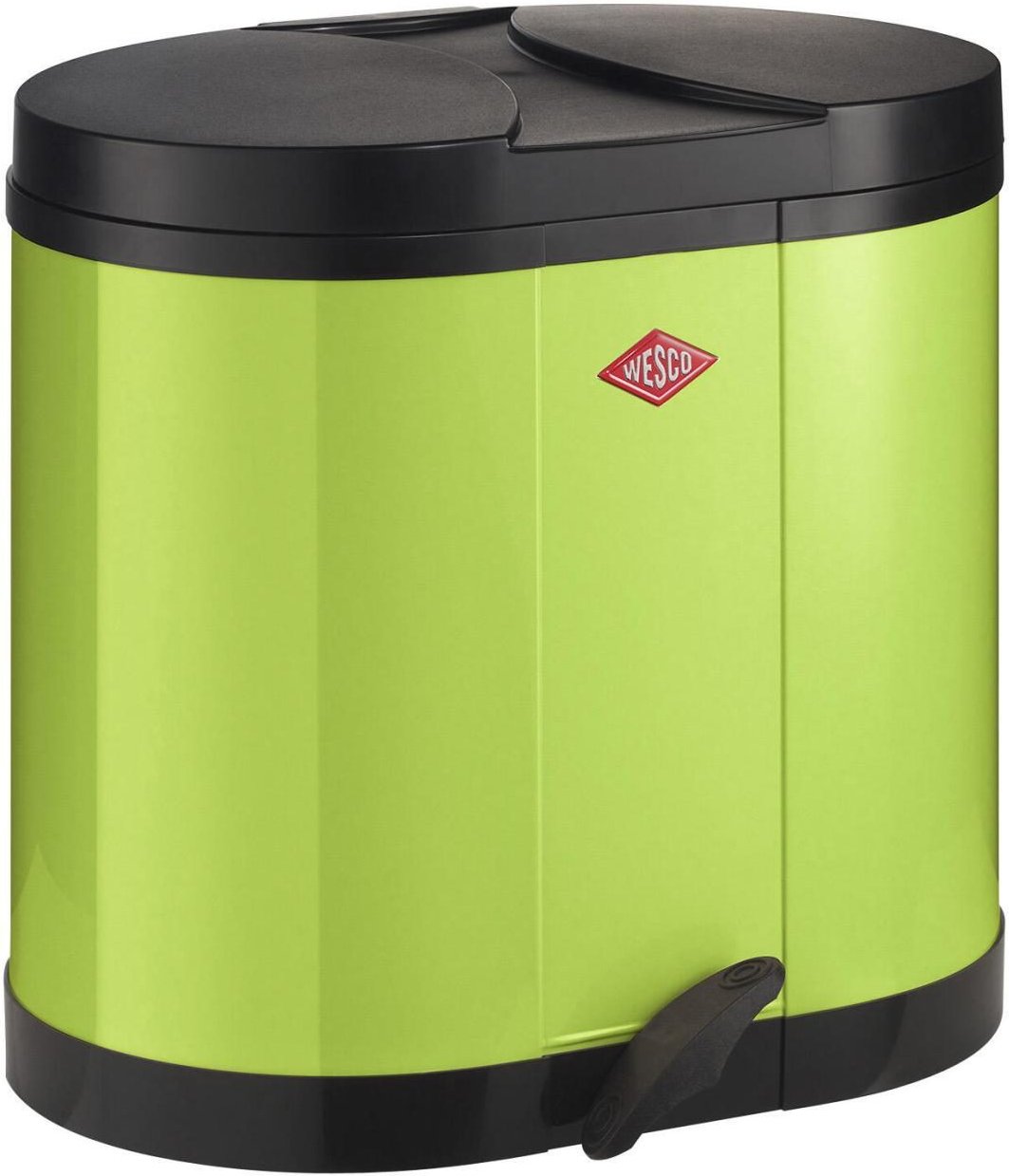 WESCO Mülltrenner 2x 15,0 l limegreen