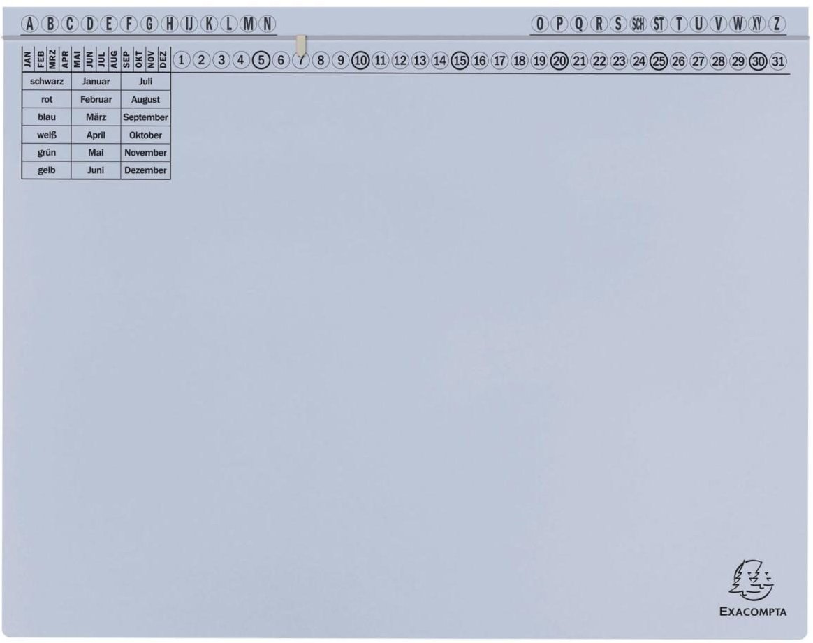 Exacompta Exaflex Standard Hängehefter Amtsheftung / kaufmännische Heftung DIN A4 hellblau