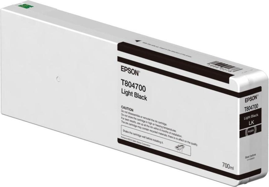 Epson Original T804700 Druckerpatrone schwarz hell 700ml (C13T804700)