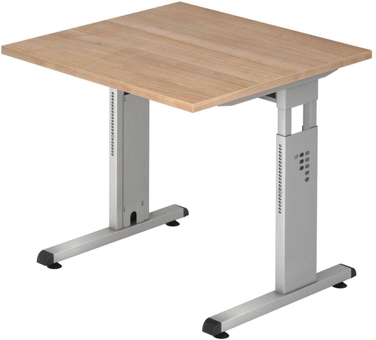 HAMMERBACHER höhenverstellbarer Schreibtisch VOS08/N/S nussbaum