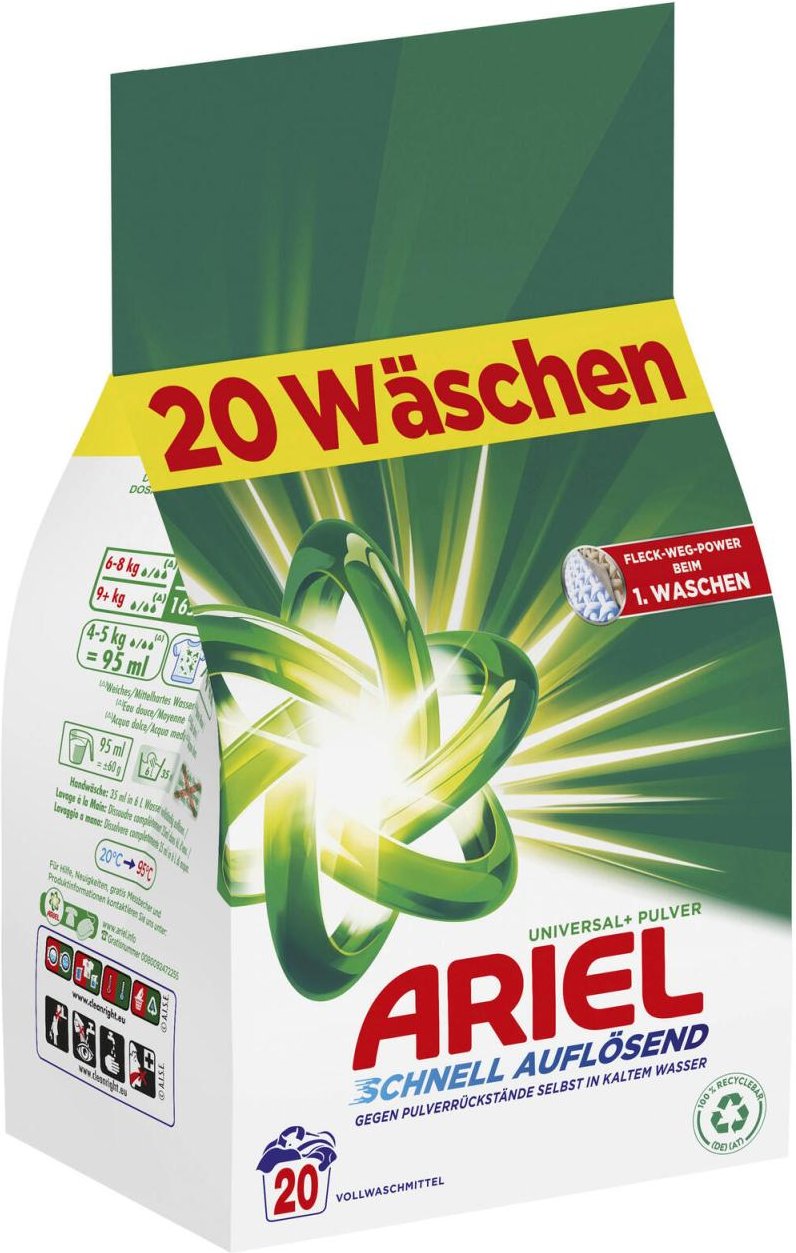 ARIEL Vollwaschmittel frisch 1,2 kg