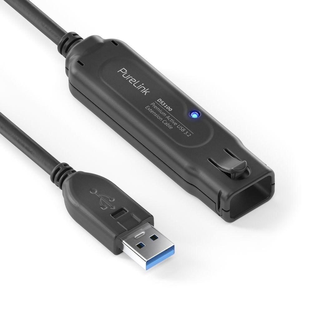 Thumbnail - PureLink USB 3.1 Gen.1 Aktiv Verlängerung - schwarz - 10,0m
