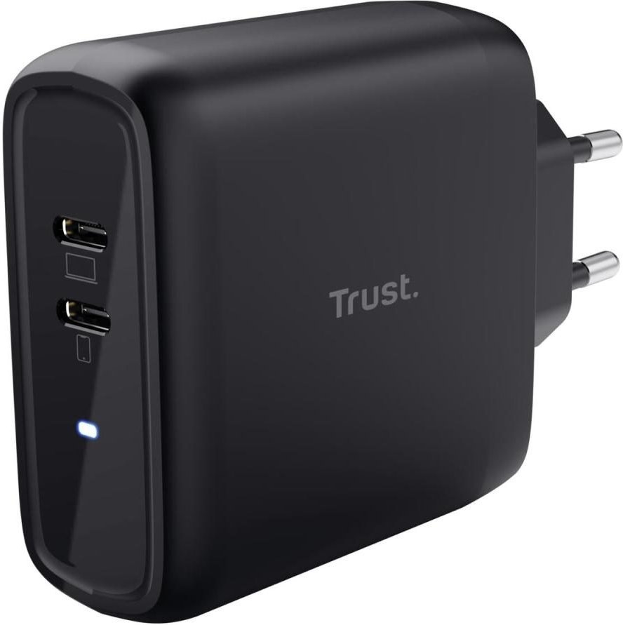 Trust Maxo Duales 65 W USB-C-Ladegerät - Schwarz EU