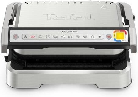 Tefal OptiGrill 4in1 Kontaktgrill- elektrisch, schwarz/silber