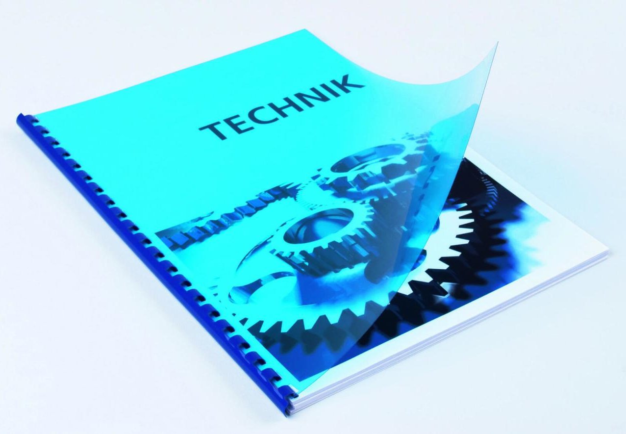 RENZ Deckfolien für Bindemappen DIN A4 0.2 mm blau