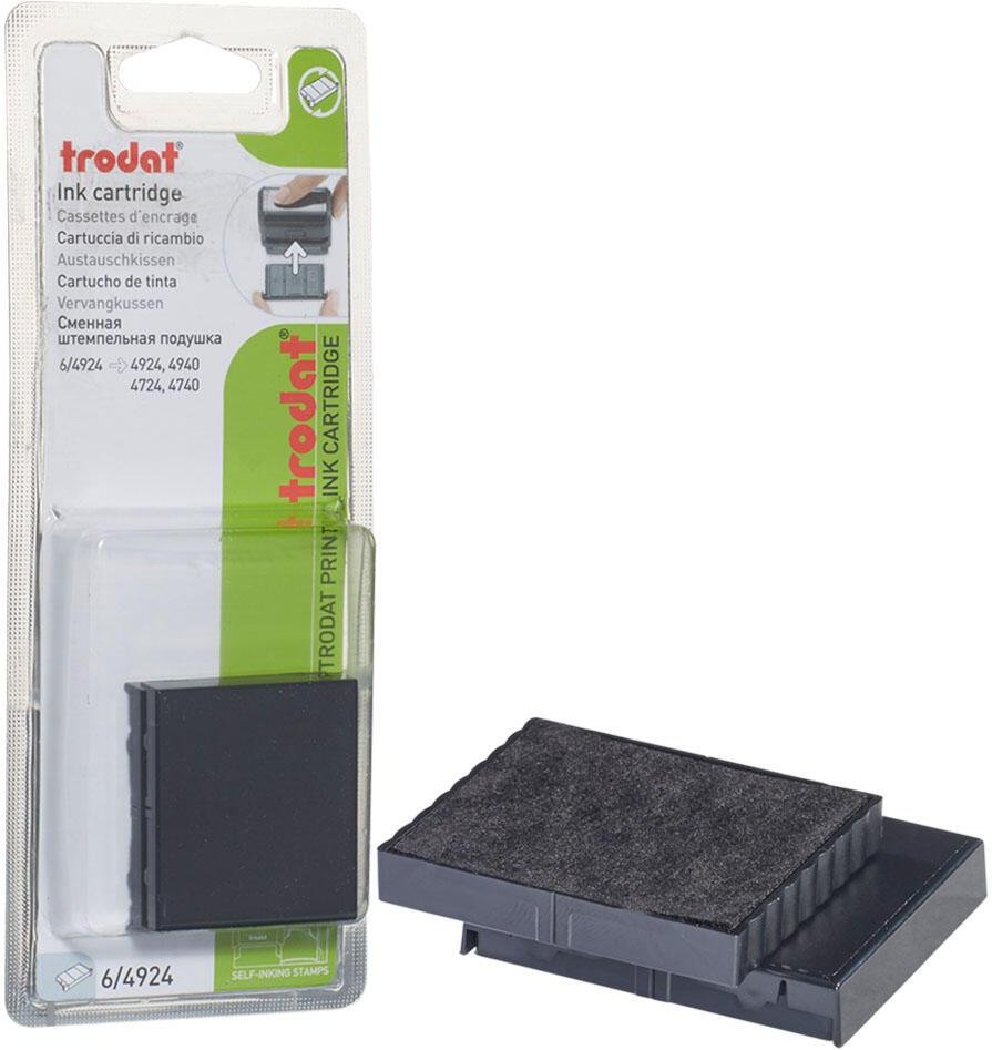trodat Ersatzstempelkissen 4,0 x 4,0 cm schwarz