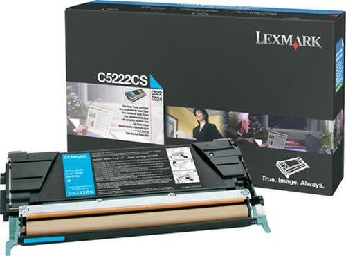 Lexmark Original Toner Standard Variante - C52x cyan 3000 Seiten (C5222CS)