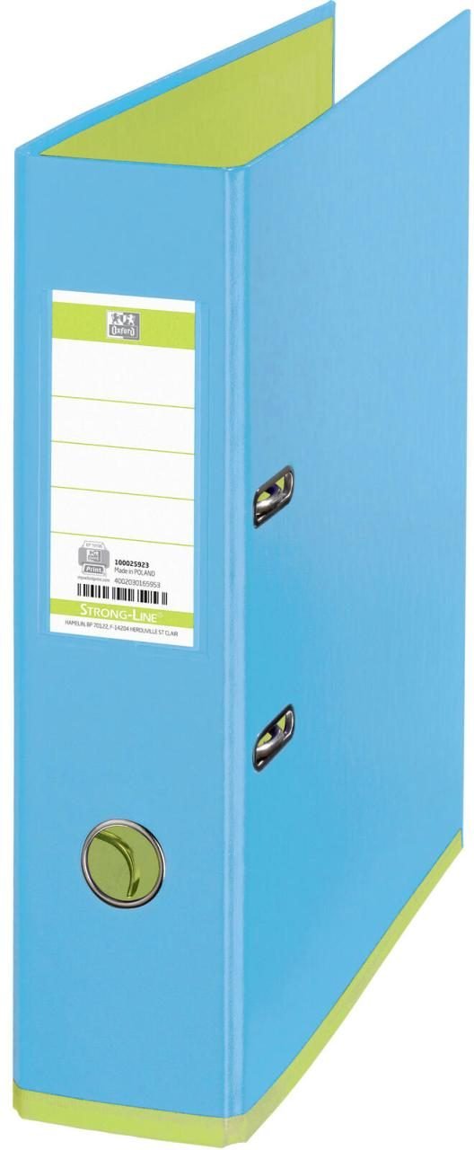 OXFORD Ordner Rückenbreite 8 cm DIN A4 Kunststoff hellblau