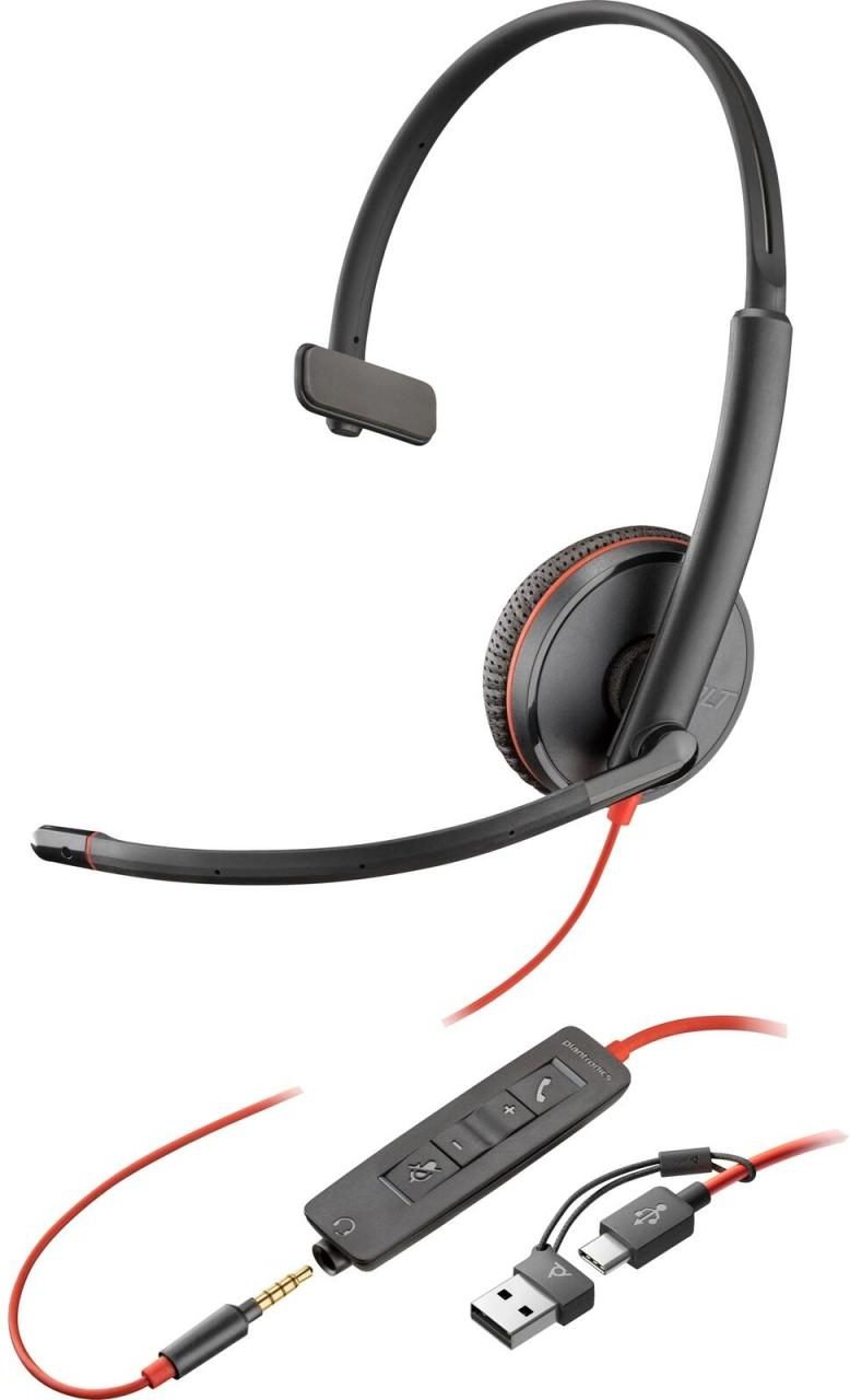 Poly Blackwire 3215 Monaural Headset