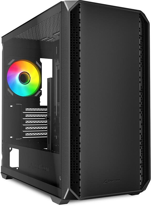 Sharkoon PC Gehäuse MK2 RGB Black Micro-ATX schwarz