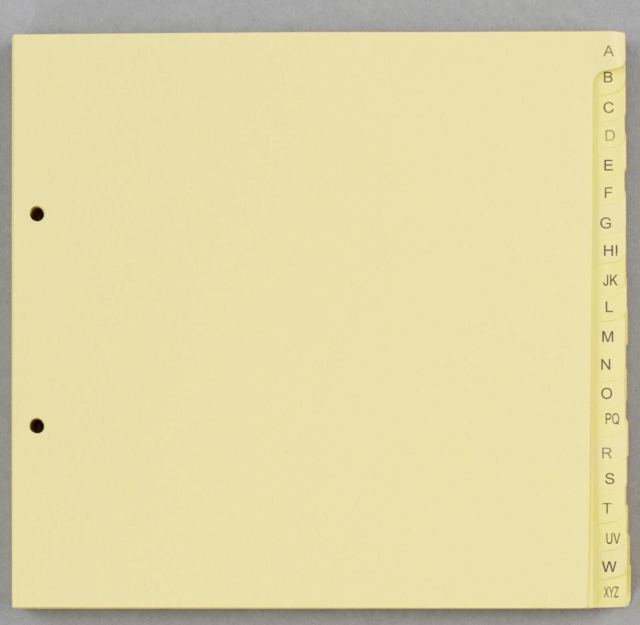 dots Ordnerregister Halbformat, Überbreite A-Z DIN A4