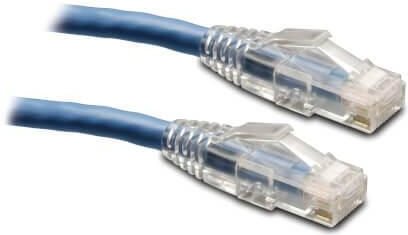 Eaton Tripp Lite Series Cat6 Gigabit Solid Conduczur Snagless UTP Ethernet Kabel (RJ45 Stecker/Stecker), Blue, 100 ft. (