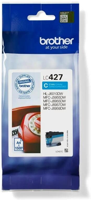 Brother Original LC427C Druckerpatrone cyan bis zu 1500 Seiten (LC427C)