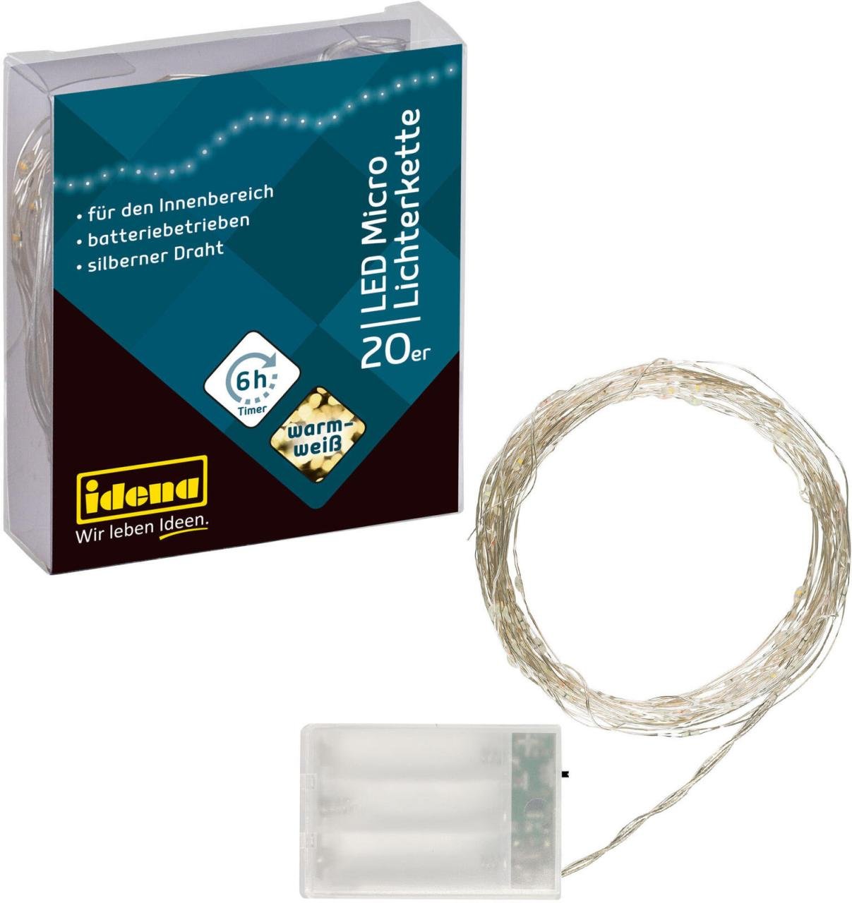 Thumbnail - Idena Lichterkette 2.2 m silber