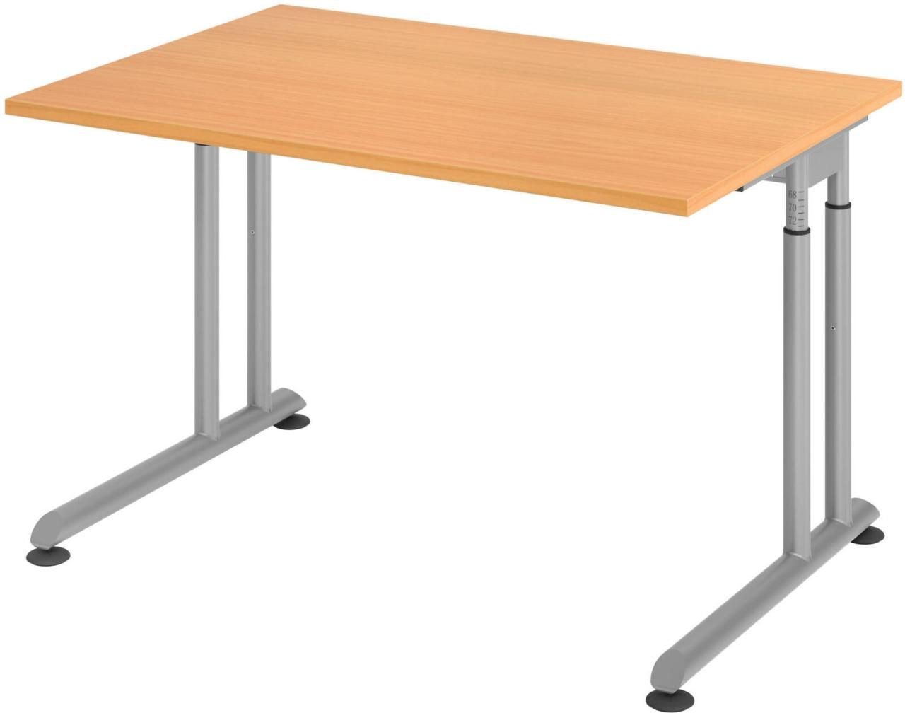 HAMMERBACHER höhenverstellbarer Schreibtisch VZS12/6/S buche