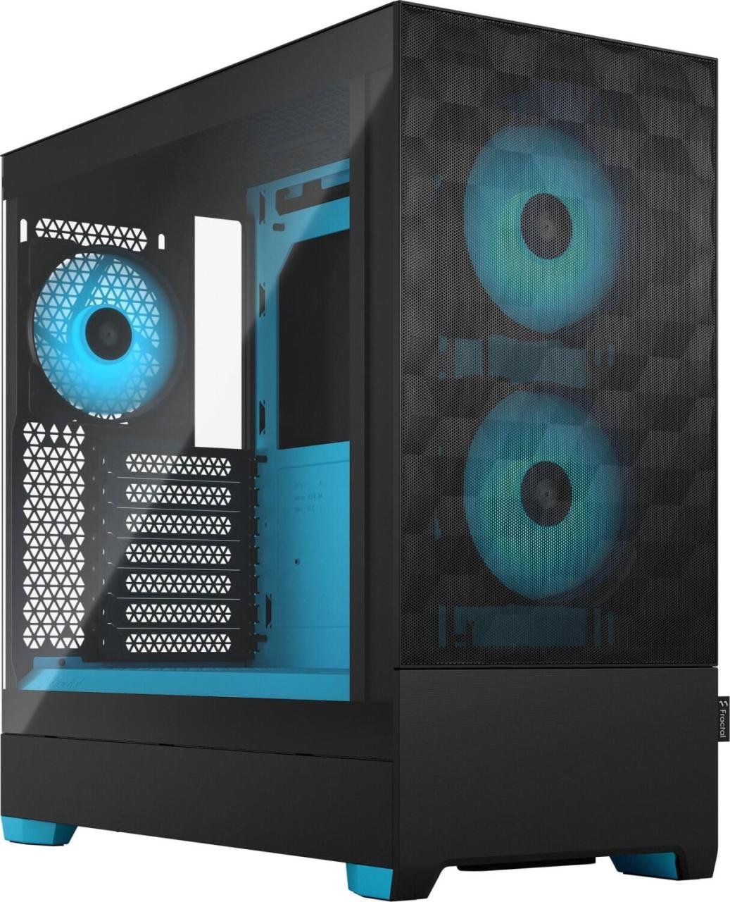 Thumbnail - Fractal Design Pop Air RGB - Cyan Core TG Clear Tint
