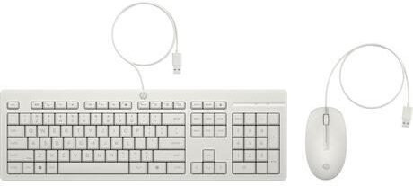 HP 225 Kabelgebundene Tastatur Maus Set weiß